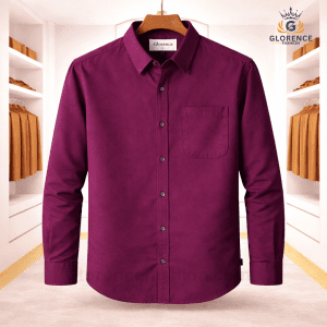 OXFORD COTTON SHIRT PURPLE