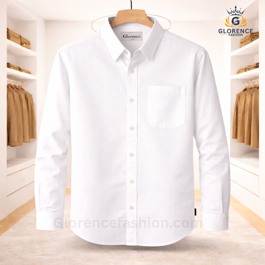 Premium oxford cotton shirt White