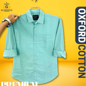 premium oxford cotton shirt mint green
