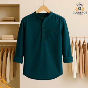 Mens stylist premium Katua(Bottle Green)