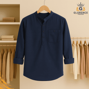 Sakura Slab cotton katua (Navy Blue)