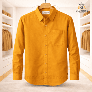 Premium oxford cotton shirt Mustard yellow